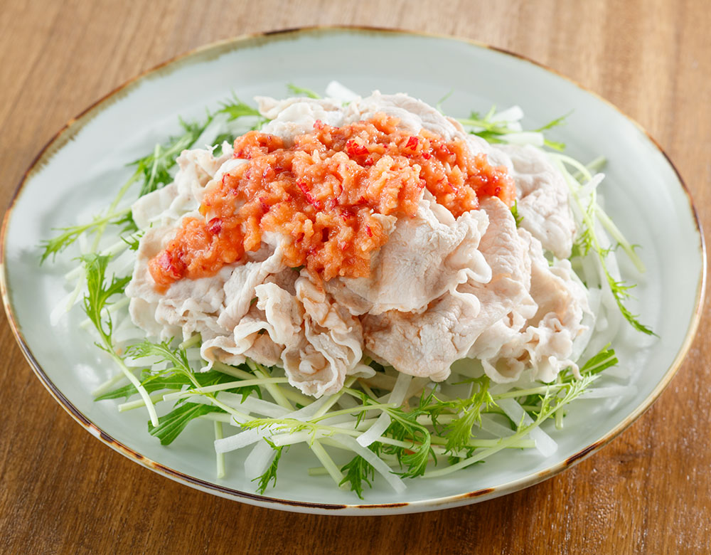 特製豆腐ようソースの冷しゃぶサラダ